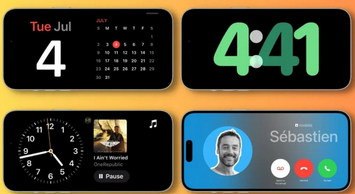 宜春苹果手机维修分享iOS17横屏充电待机显示有什么好处 