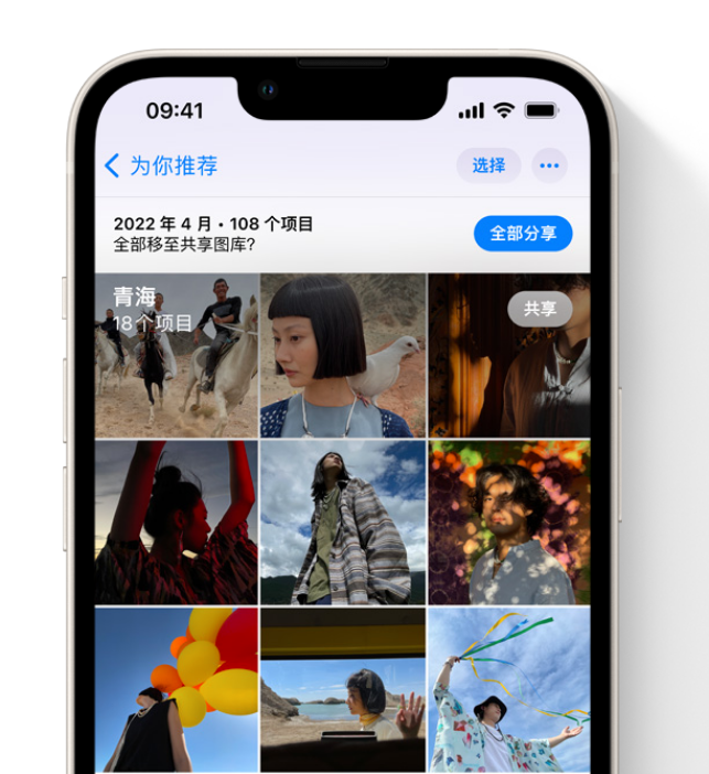 宜春苹果维修网点分享在 iPhone 上使用共享图库 