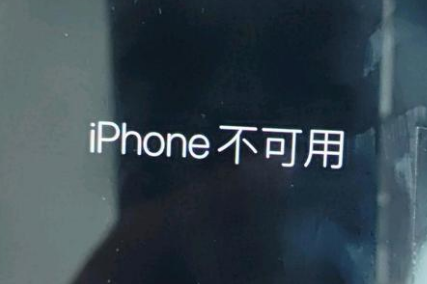 宜春苹果服务网点分享锁屏界面显示“iPhone 不可用”如何解决 